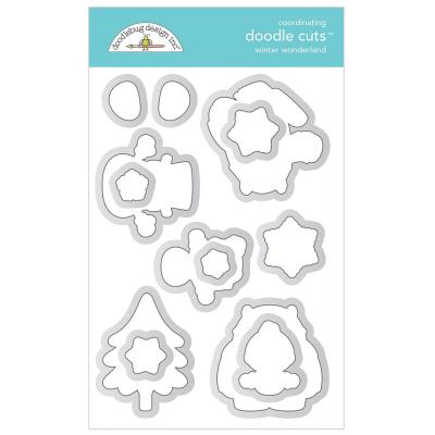 Doodlebug Winter Wonderland doodle cuts - Winter Wonderland